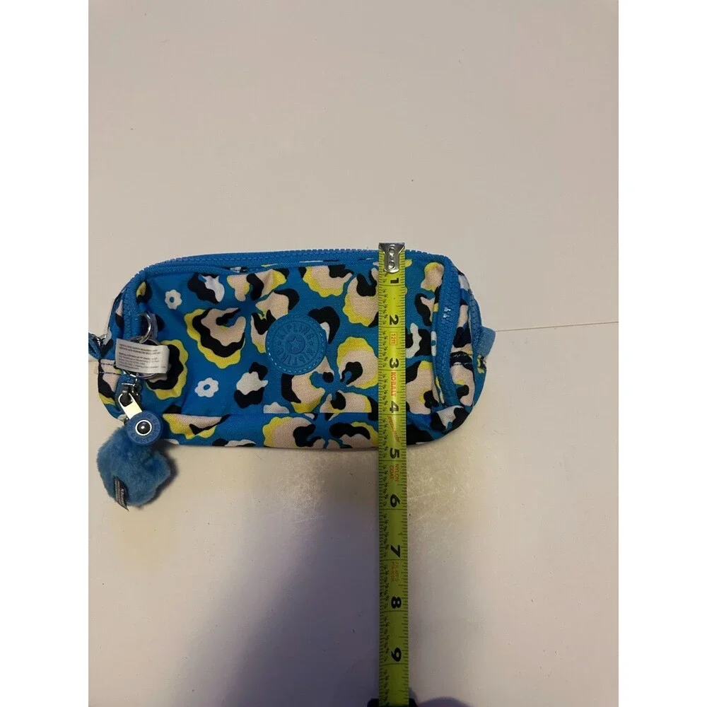 NWT Kipling Gitroy Pencil Case Lepoard Floral